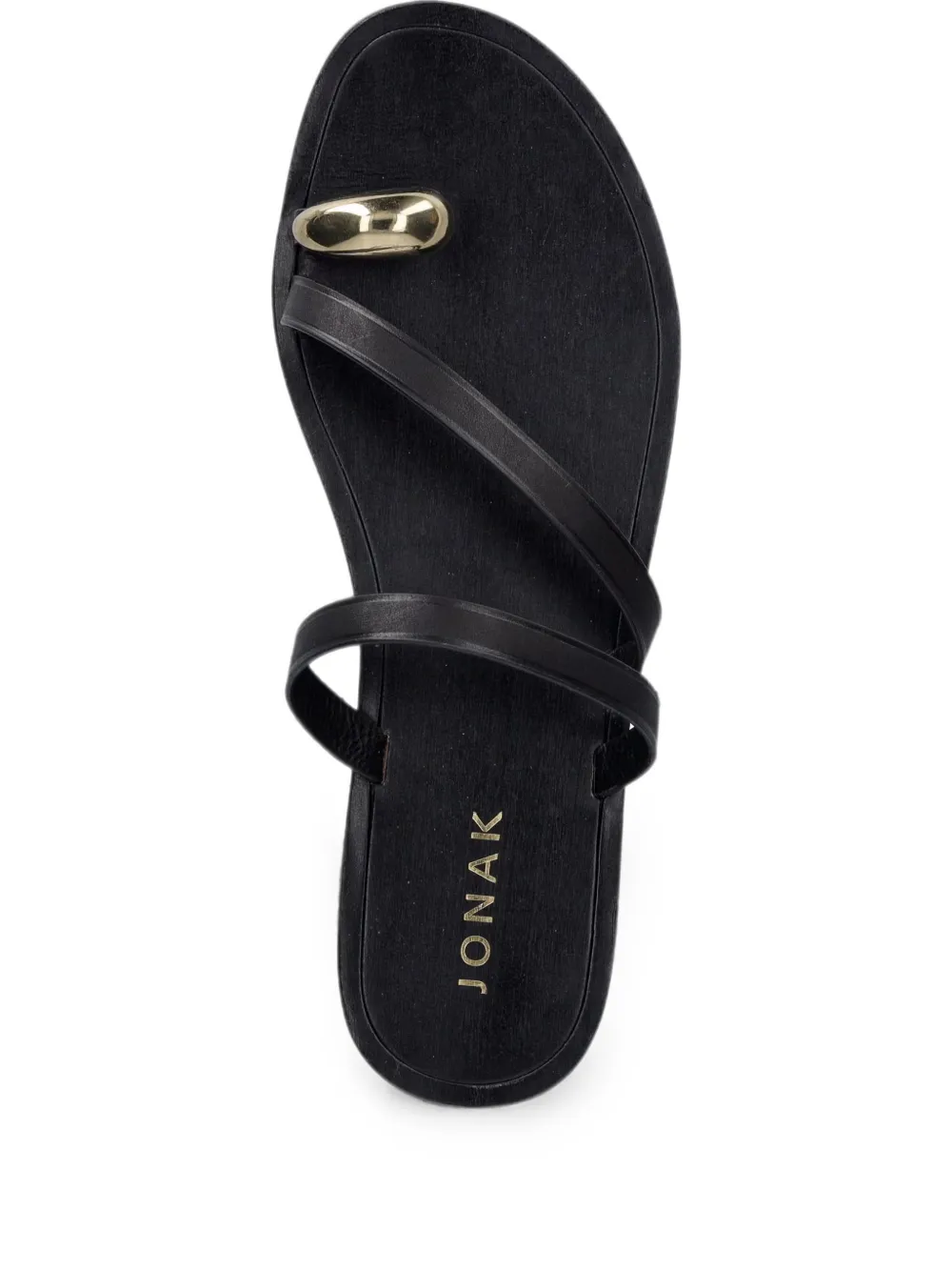JONAK PARIS Wife sandalen met bandjes en neus Zwart