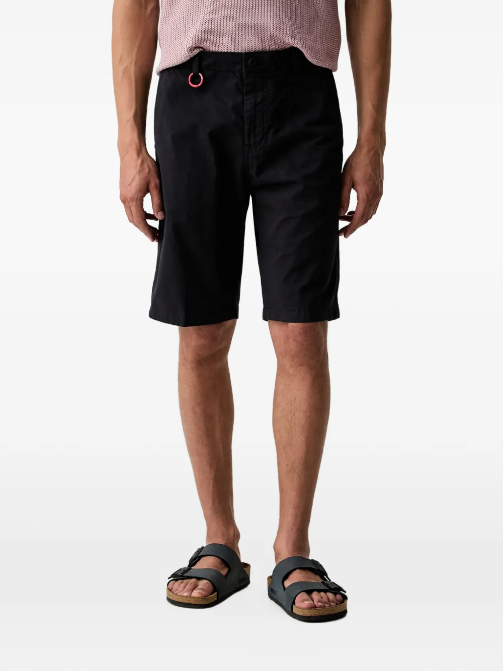 Joop! Rudo logo-tag chino shorts - Noir Joop! Rudo logo-tag chino shorts - Noir
