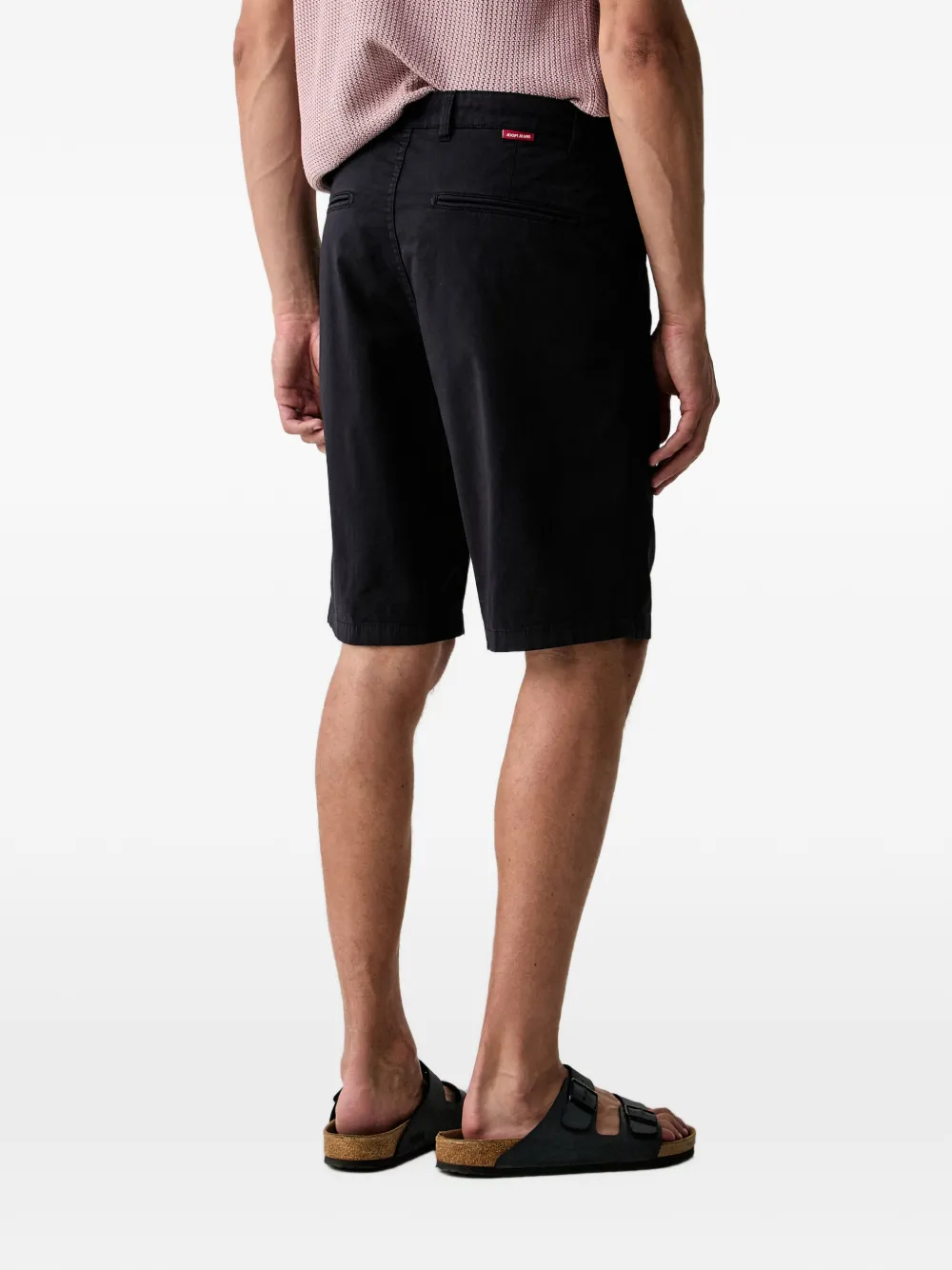 Joop! Rudo logo-tag chino shorts Zwart