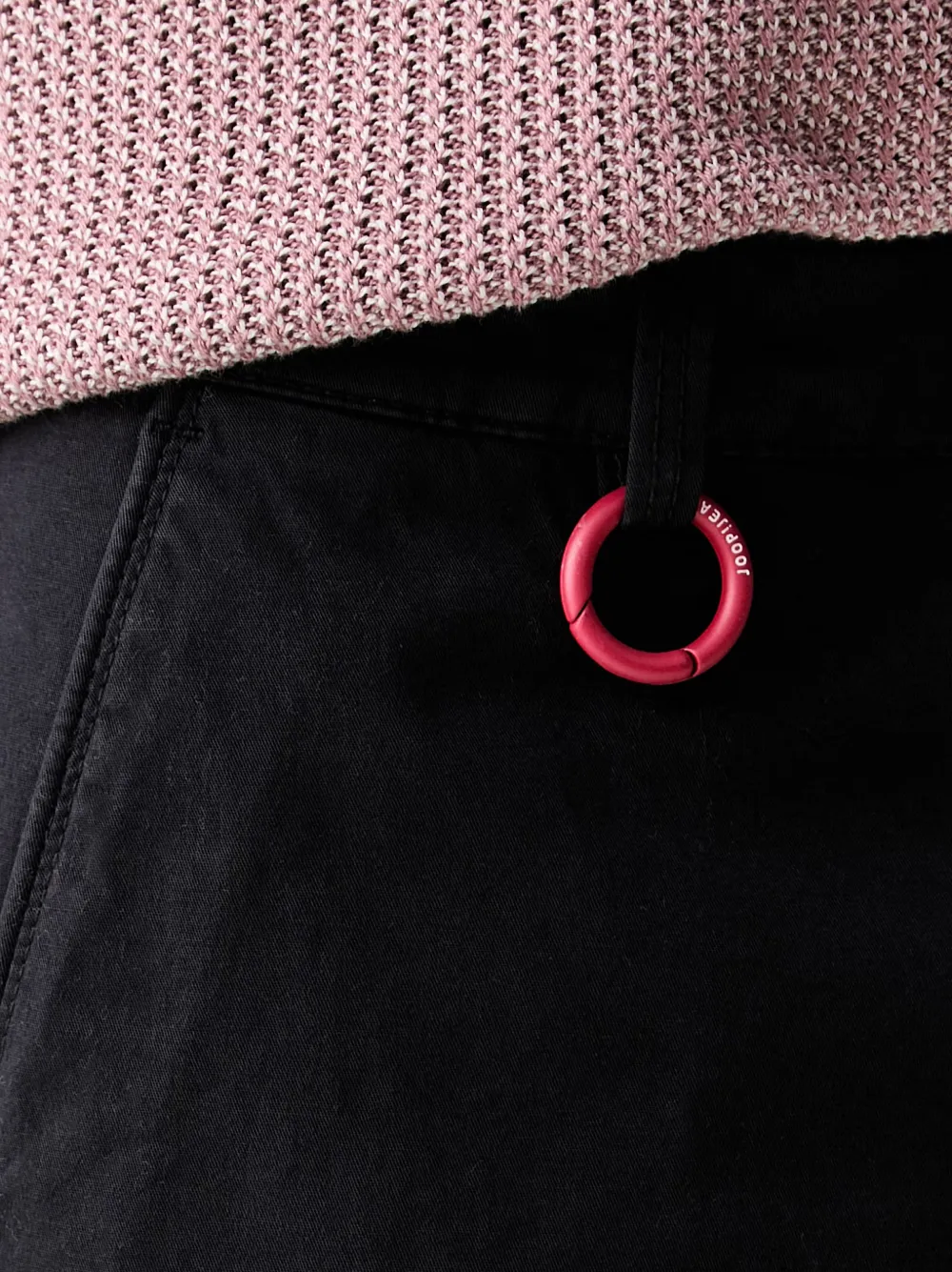 Joop! Rudo logo-tag chino shorts Zwart