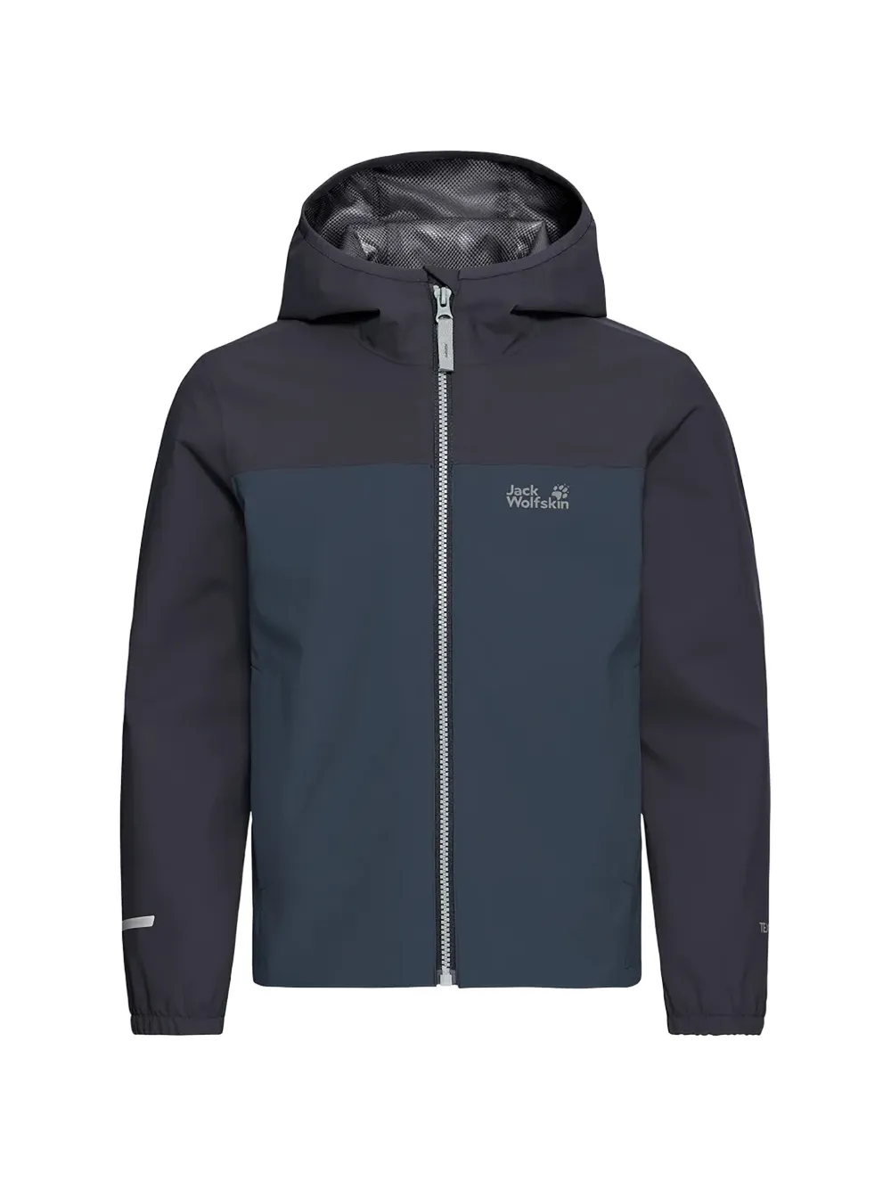 JACK WOLFSKIN hooded colour-block jacket - Blu