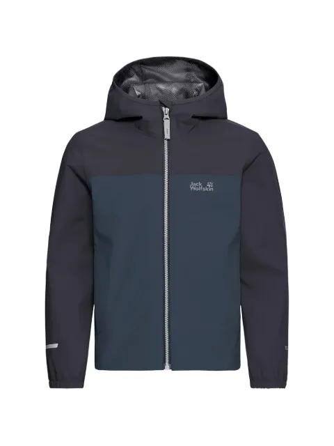 JACK WOLFSKIN hooded colour-block jacket