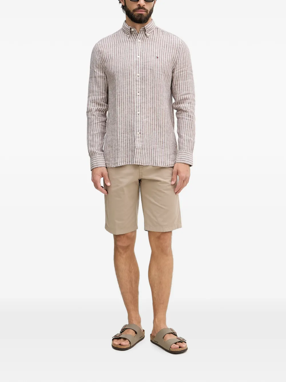 Joop! Rudo bermuda shorts met logo-ring Beige