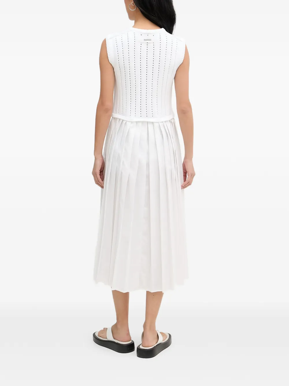 Iceberg Geplooide midi-jurk Wit