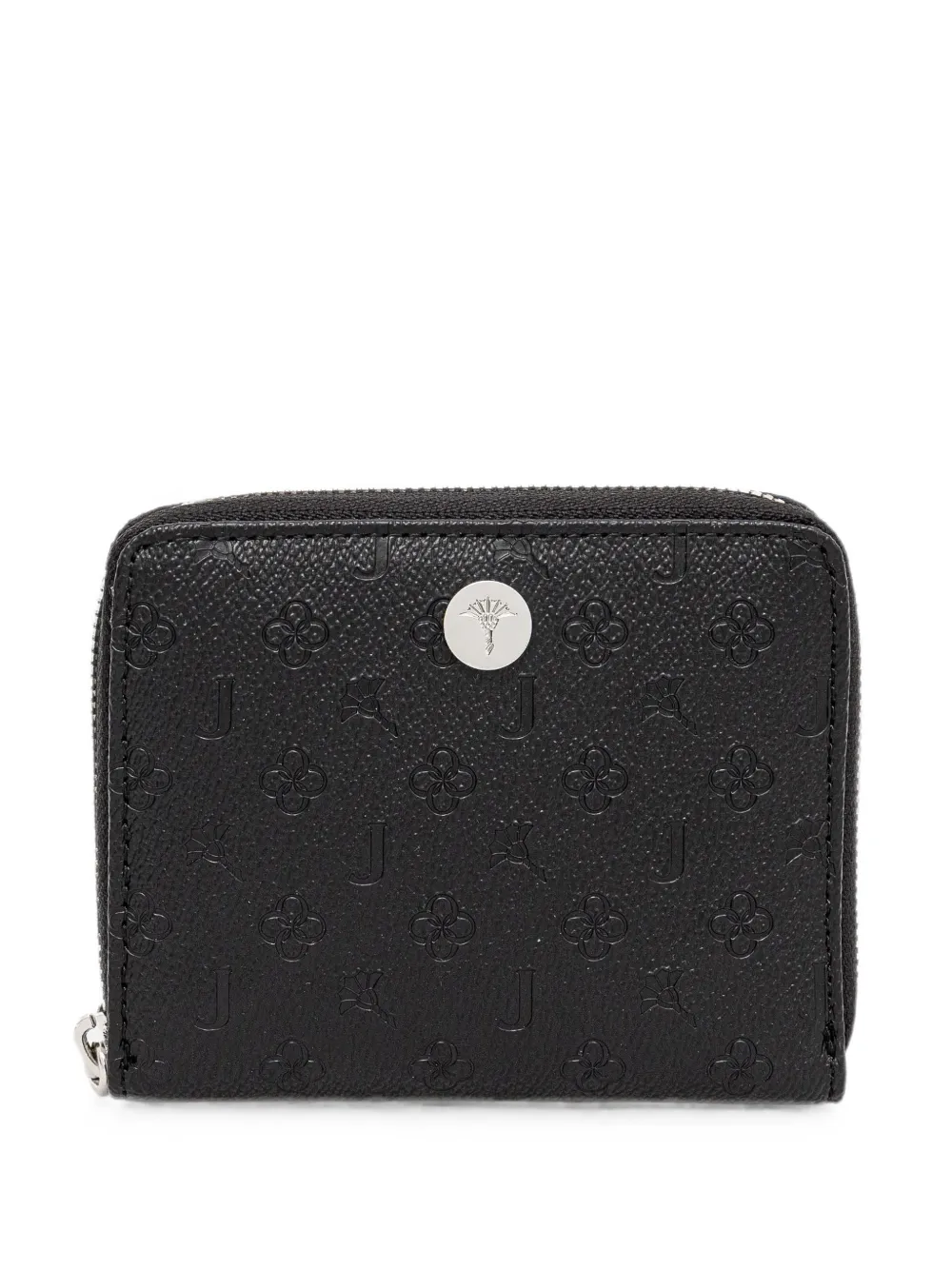 Joop! Nisa logo-embossed zip-around wallet - Nero