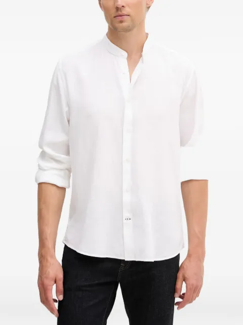 Joop! camisa Pebo manga larga con cuello mao