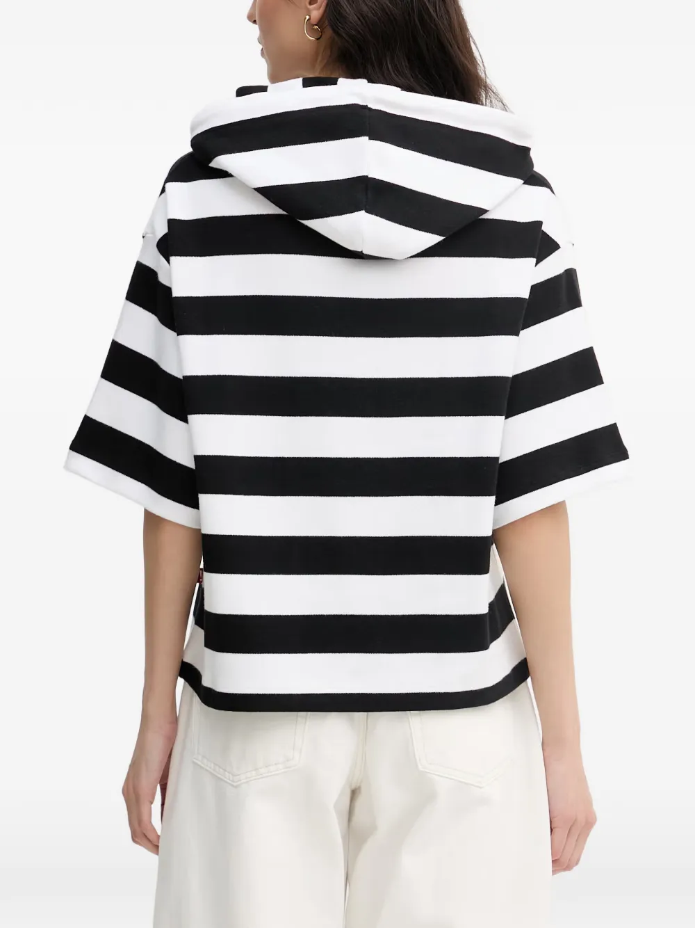Joop! Hoodie met geborduurd logo Zwart
