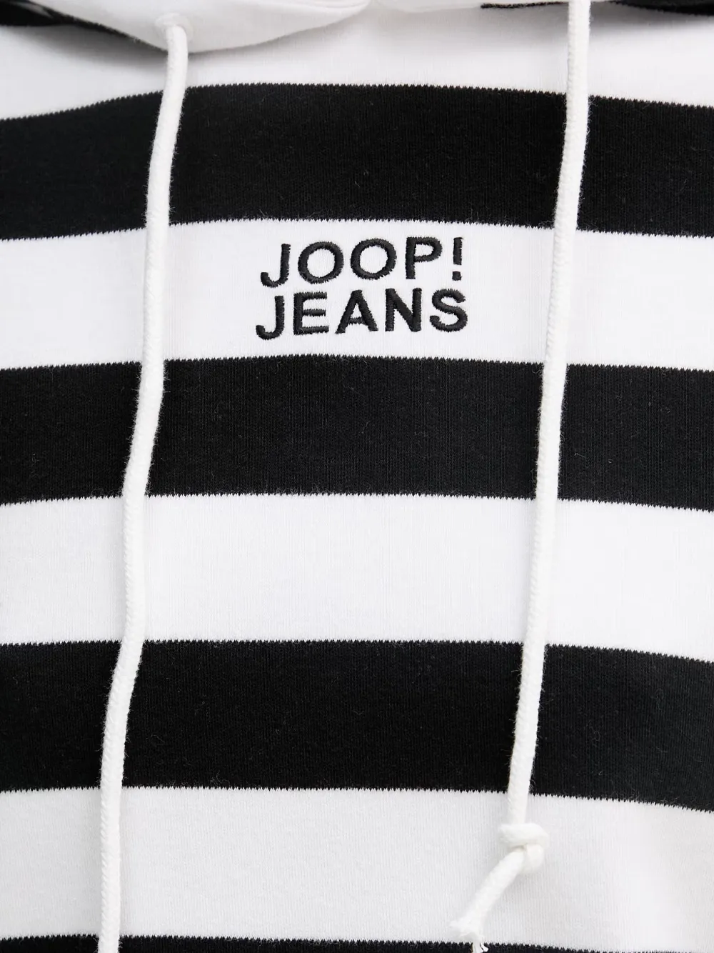 Joop! Hoodie met geborduurd logo Zwart