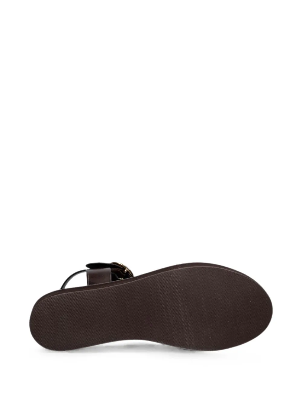 JONAK PARIS Wash buckle-fastening leather sandals Bruin