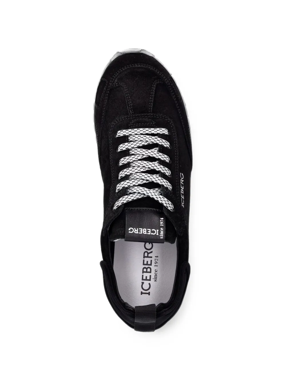 Iceberg Ultra logo-embroidered panelled sneakers Zwart