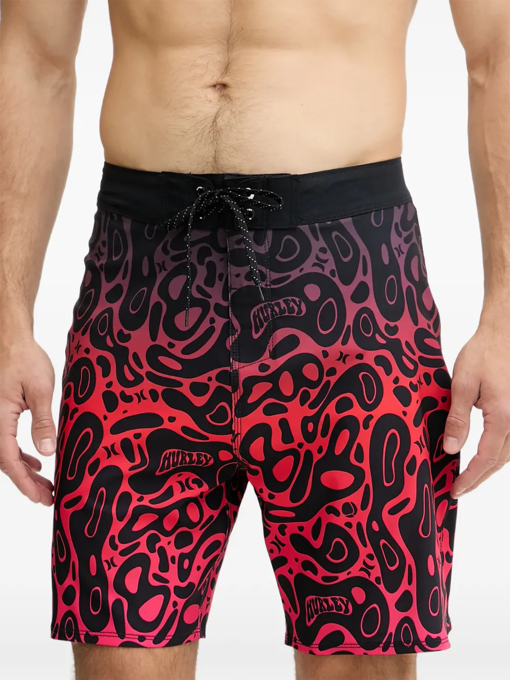 Hurley graphic-print swim shorts - Schwarz