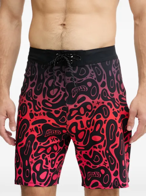 Hurley graphic-print swim shorts
