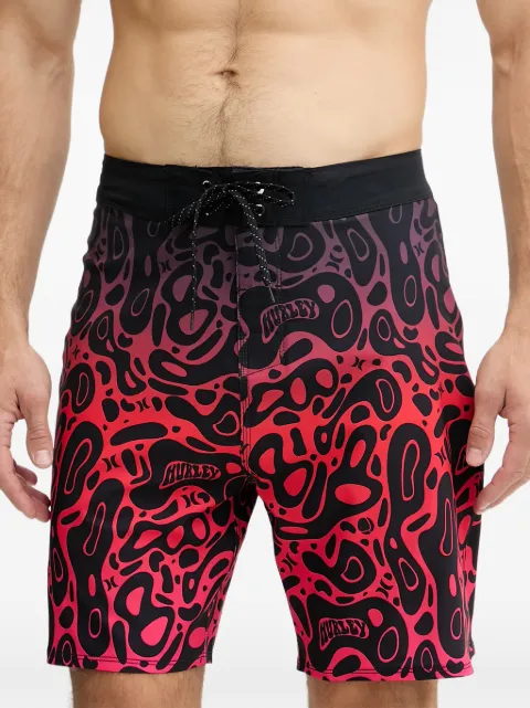 Hurley graphic-print swim shorts