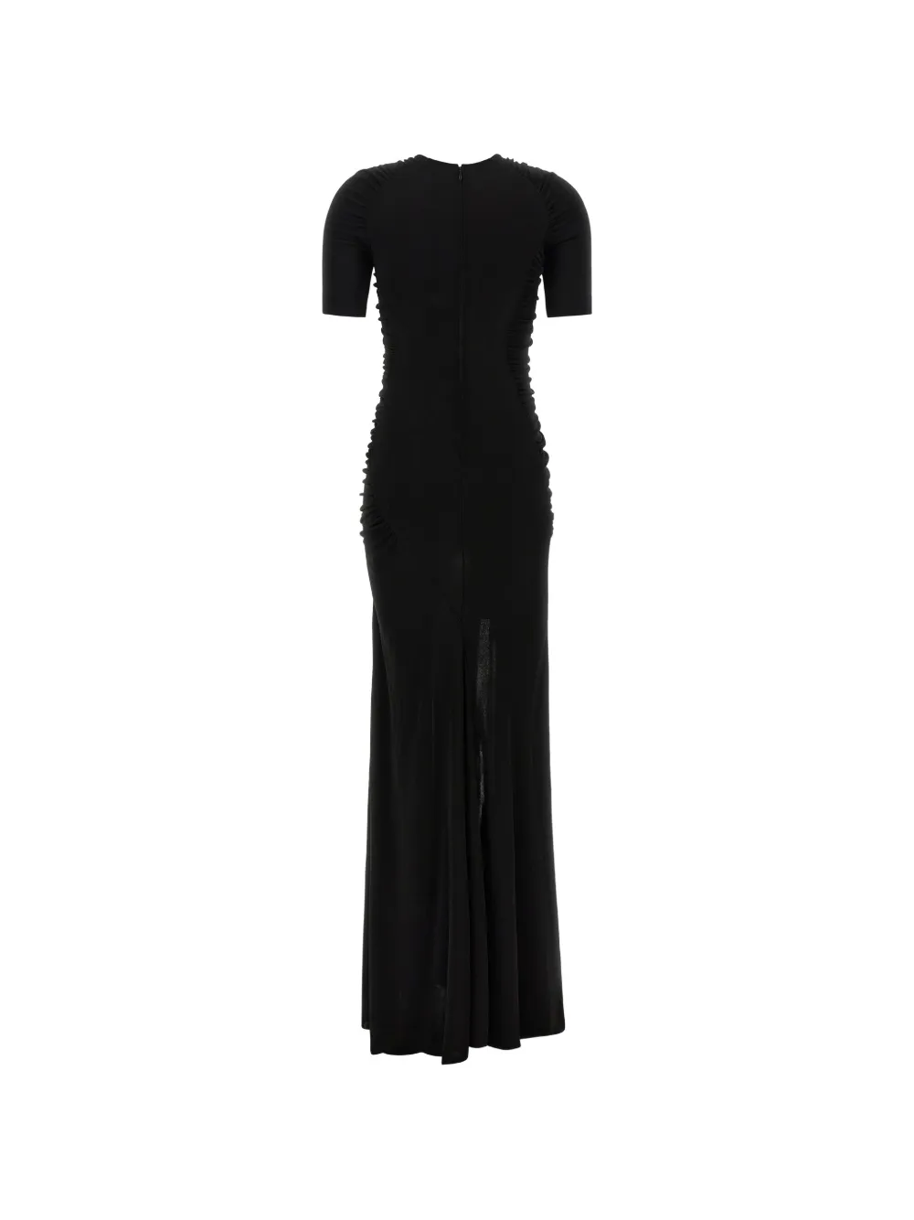 Victoria Beckham Curling maxi-jurk met ruches Zwart