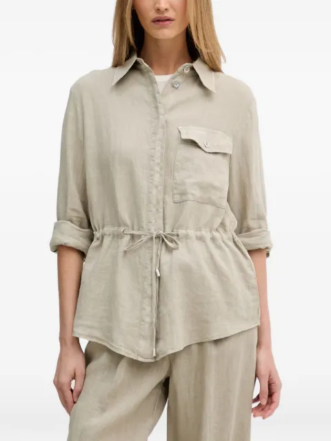 Marc Aurel drawstring-waist shirt