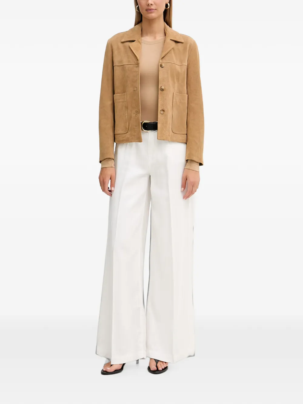 La Mania Milo T-shirt met lange mouwen Beige