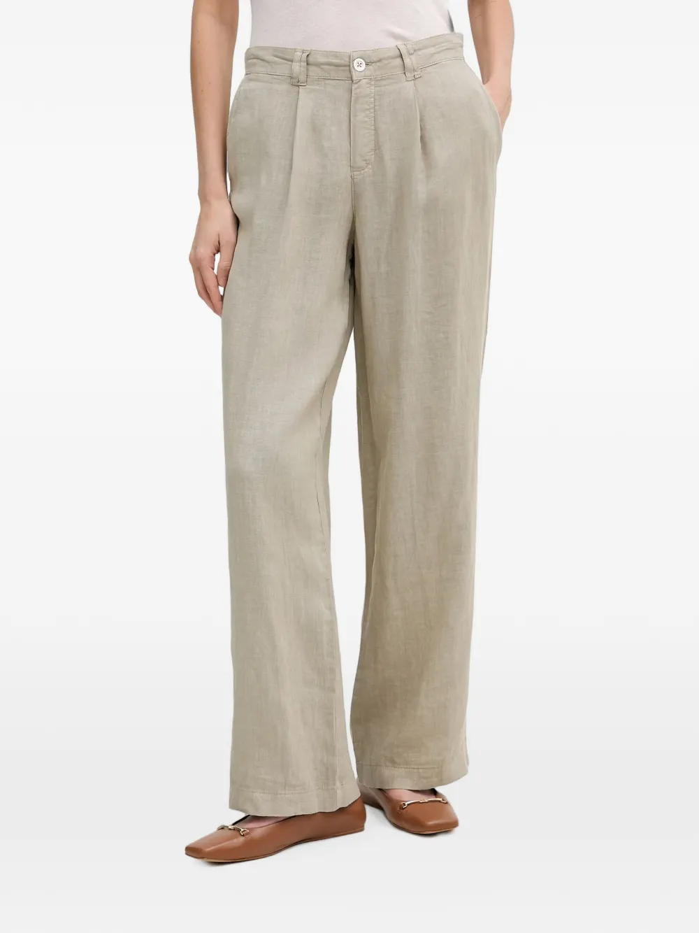 Marc Aurel pleated wide-leg trousers