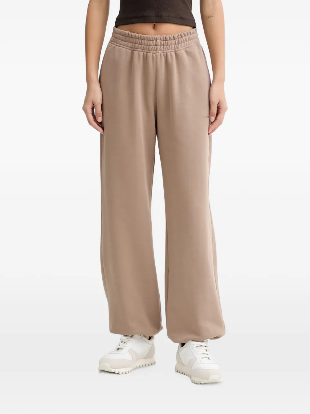 La Mania Axel logo-embroidered elasticated track pants - Toni neutri
