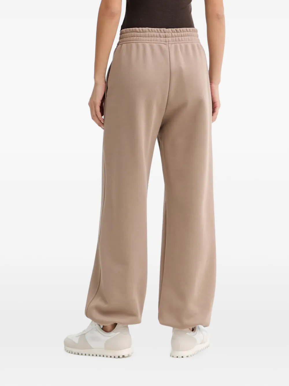 La Mania Axel elastische trainingsbroek met geborduurd logo Beige