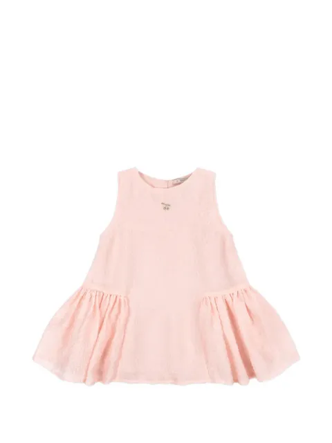 Konges Sløjd cherry-embroidered cloqué dress