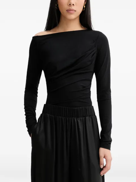 La Mania Enza off-shoulder draped top