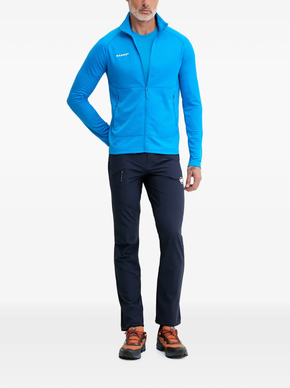 Mammut Aenergy Light logo-print panelled trousers Blauw