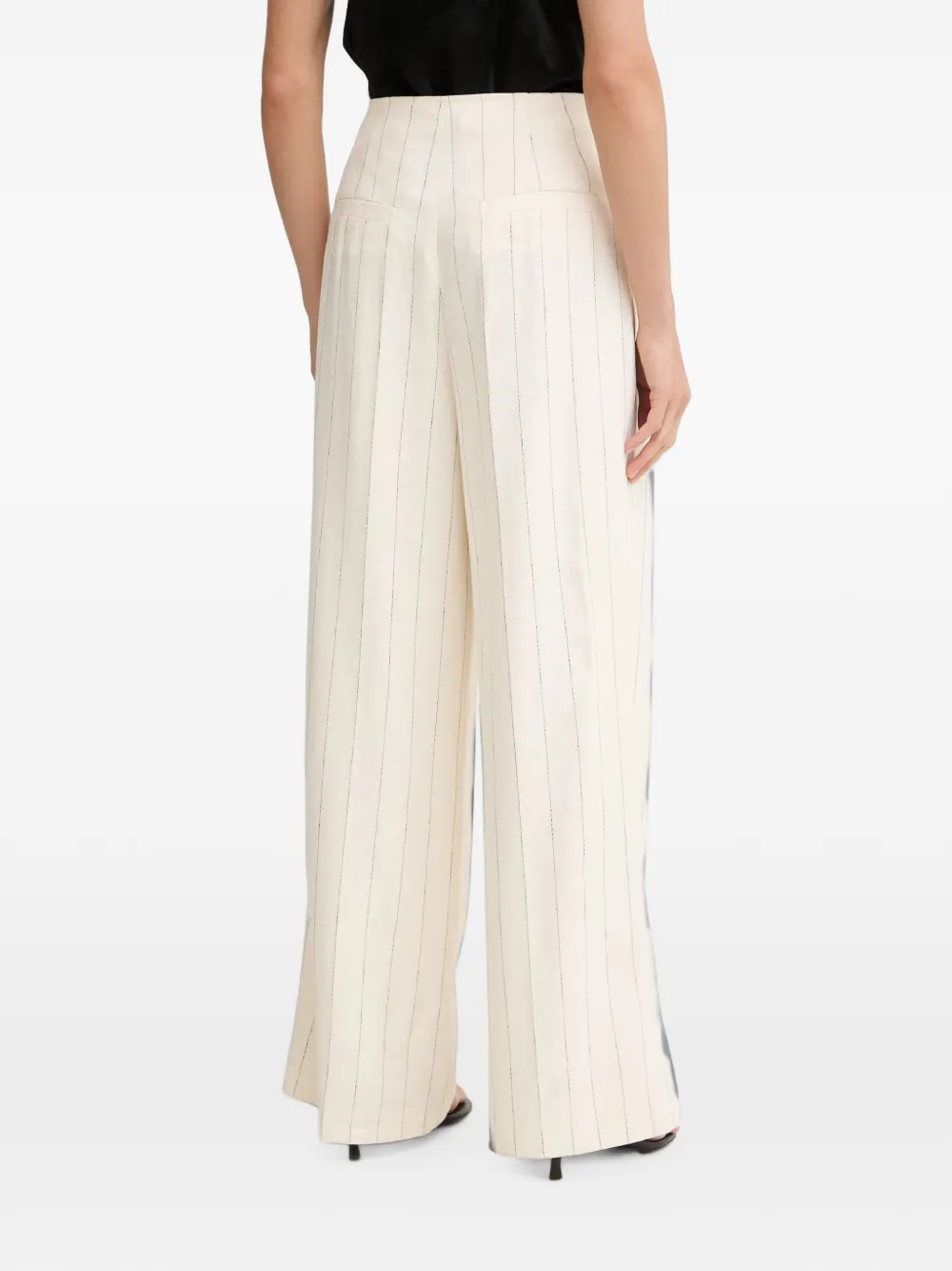 Marc Aurel Pantalon met krijtstreep Beige