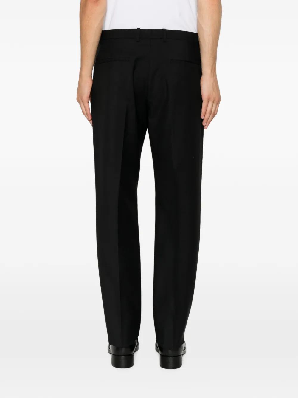 Jil Sander Geplooide pantalon Zwart