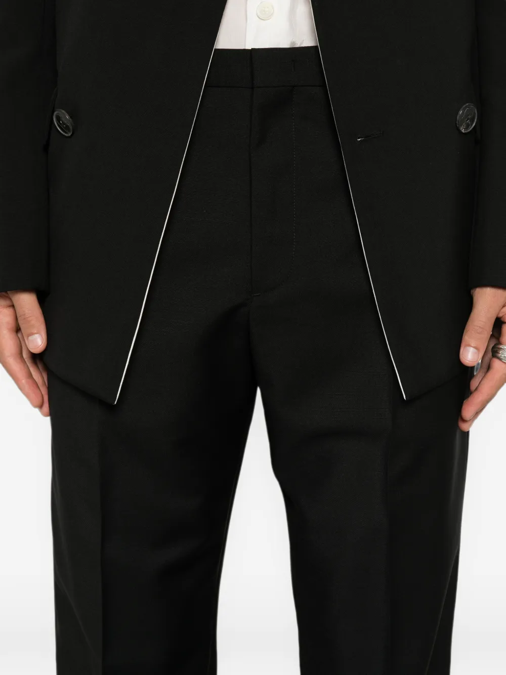 Jil Sander Geplooide pantalon Zwart
