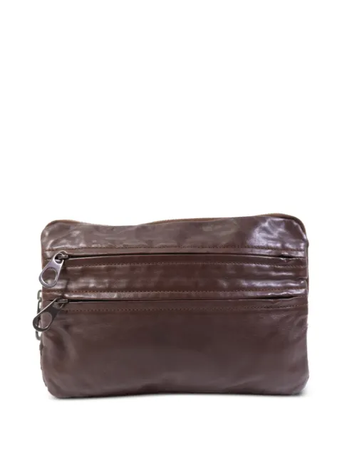Bottega Veneta Pre-Owned Intrecciato trim zip-fastening pouch clutch
