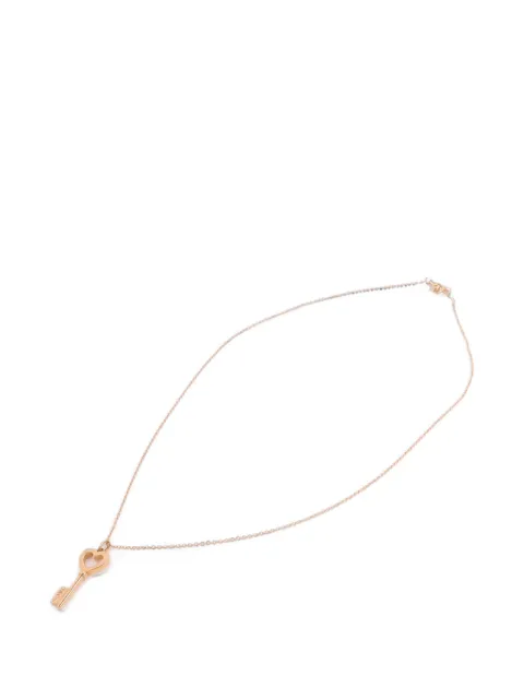 Tiffany & Co. Pre-Owned collar con dije de corazón y llave
