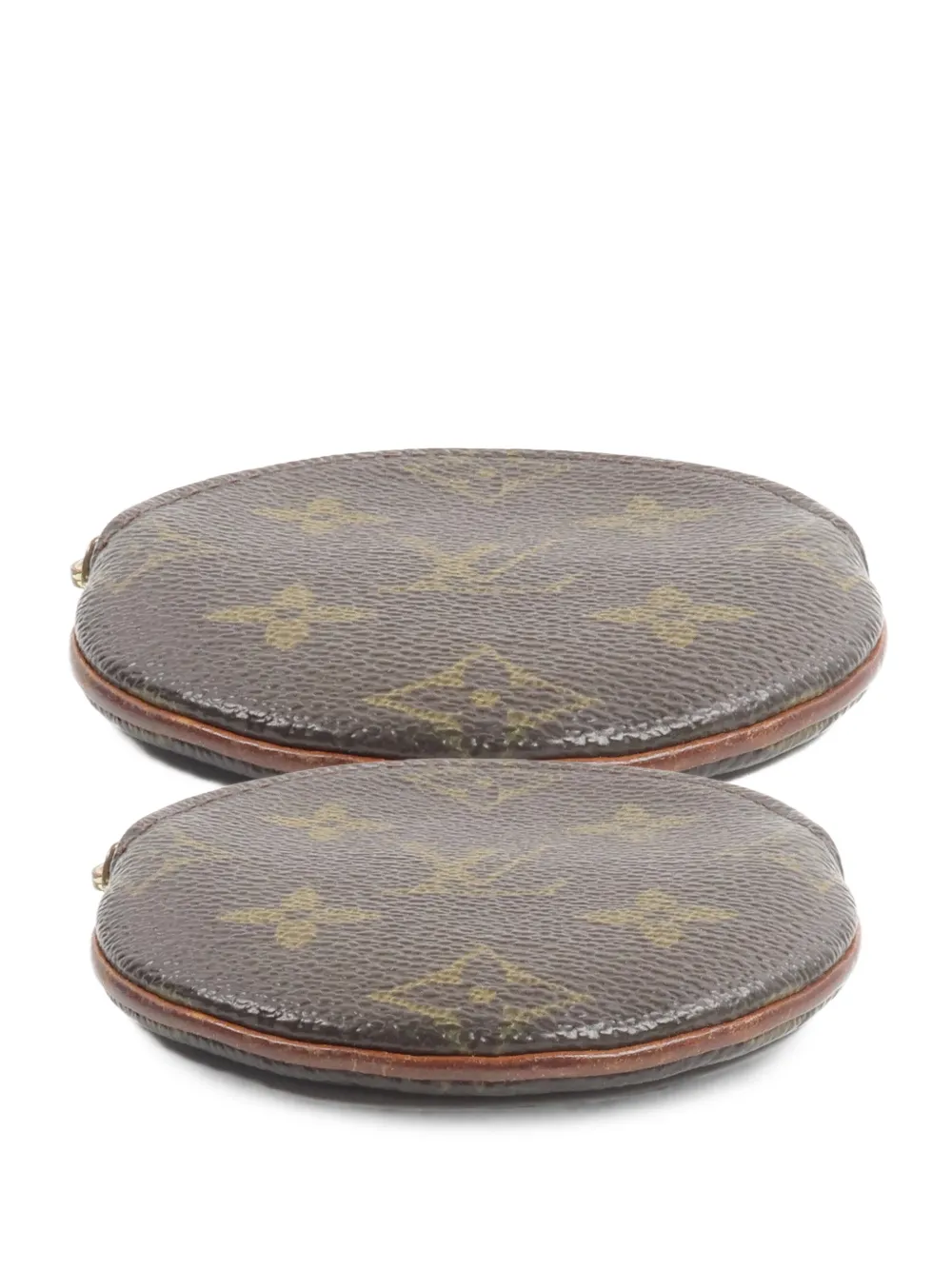 Louis Vuitton Pre-Owned monogram-patterncoin case - Braun