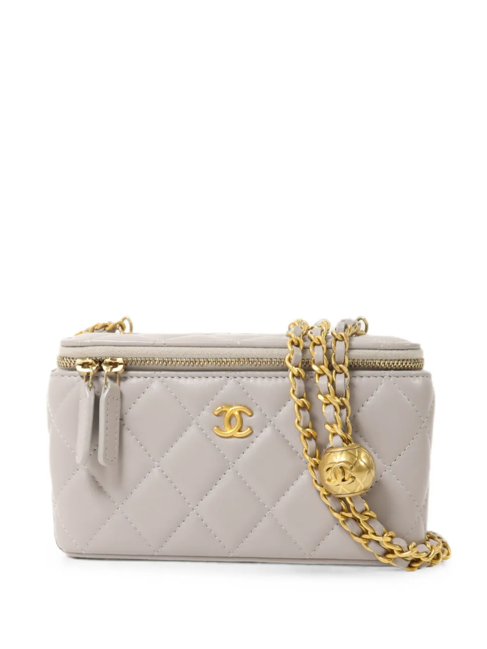 CHANEL Pre-Owned CC quilted shoulder bag - Grey