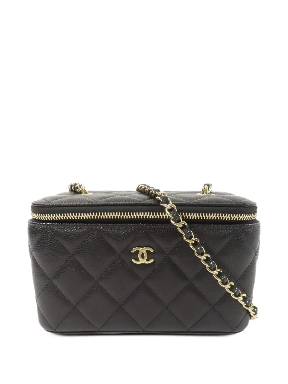 CHANEL Pre-Owned CC-plaque shoulder bag - Black