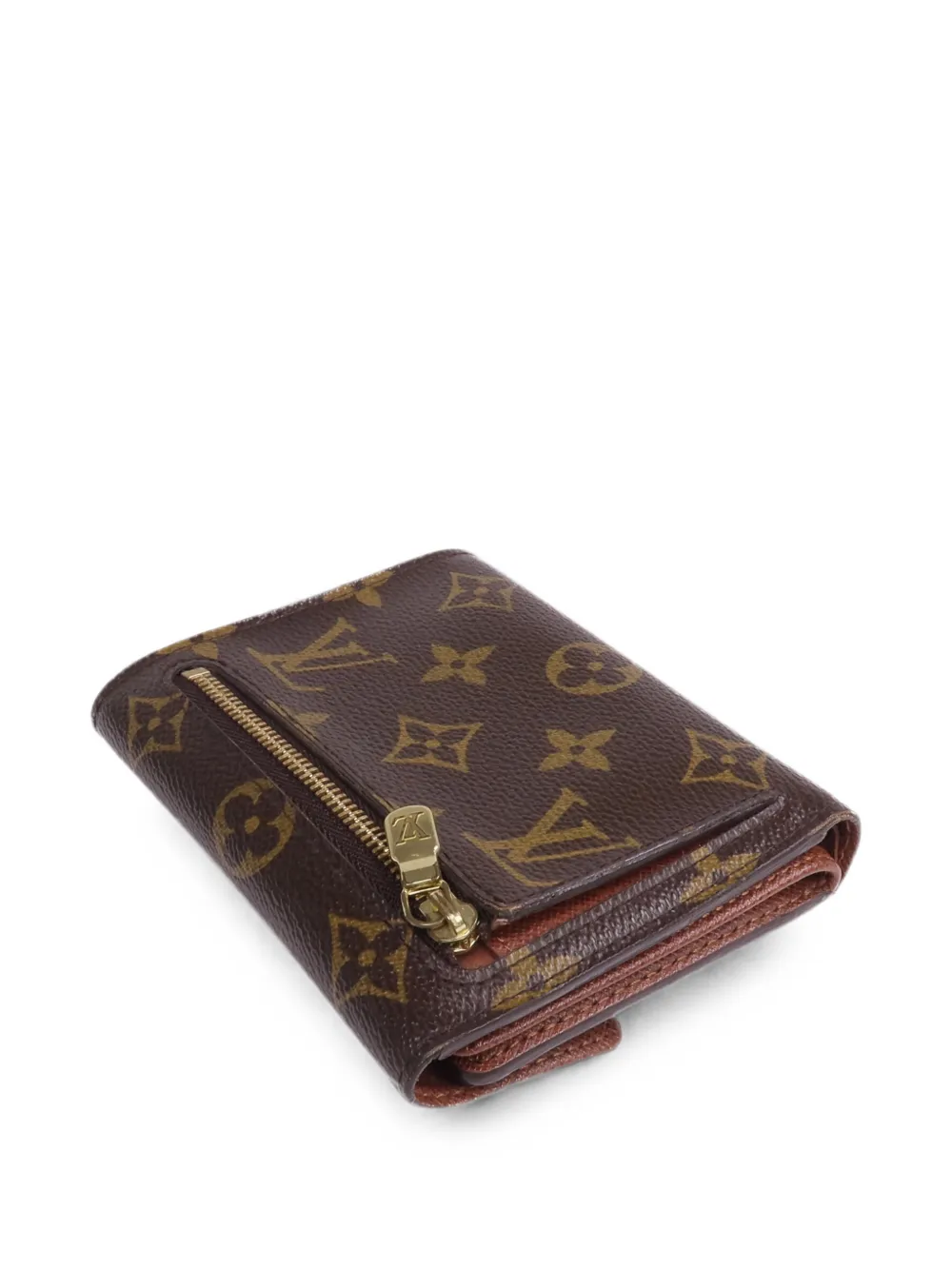Louis Vuitton Pre-Owned Joy portemonnee met monogram-patroon Bruin