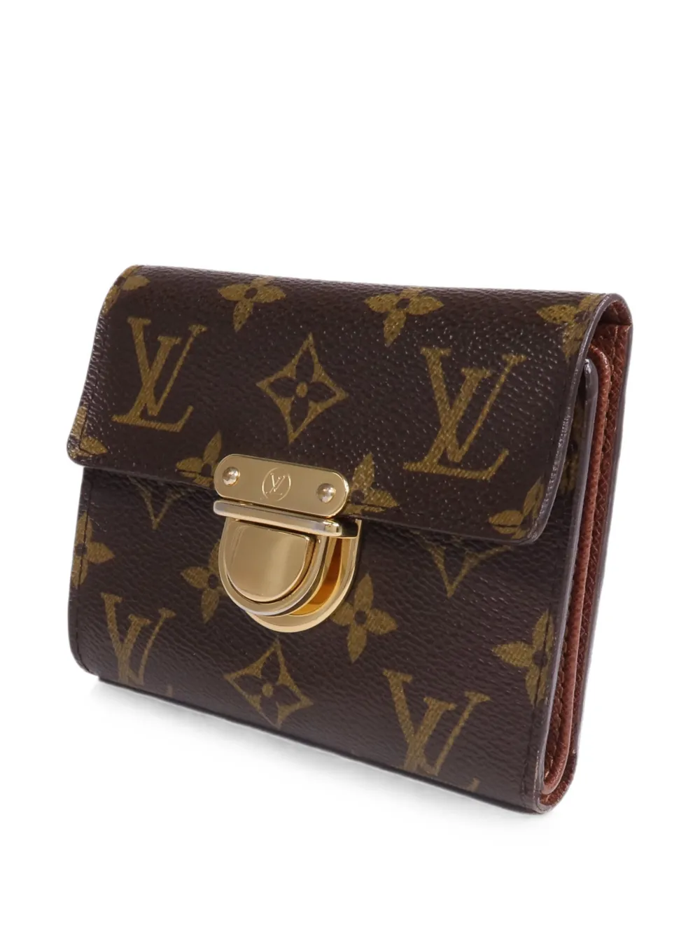 Louis Vuitton Pre-Owned Joy portemonnee met monogram-patroon Bruin