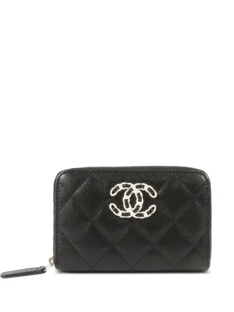 CHANEL Pre-Owned cartera con logo CC entrelazado