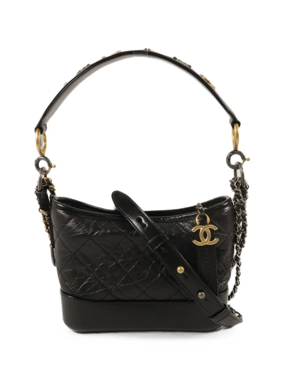 CHANEL Pre-Owned small Gabrielle quilted shoulder bag - Nero
