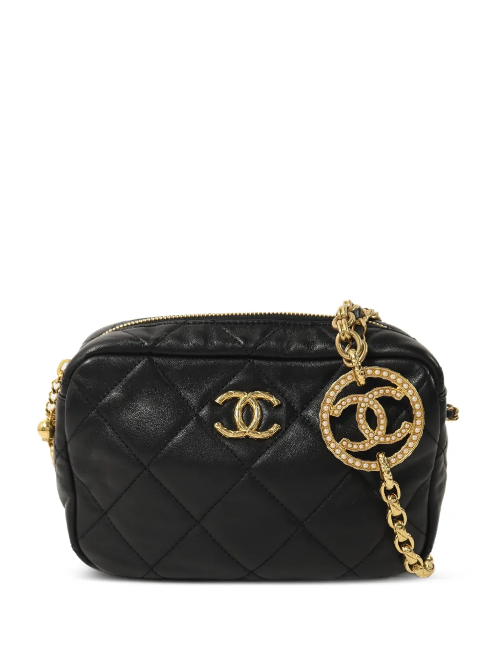 CHANEL Pre-Owned CC quilted shoulder bag - Black