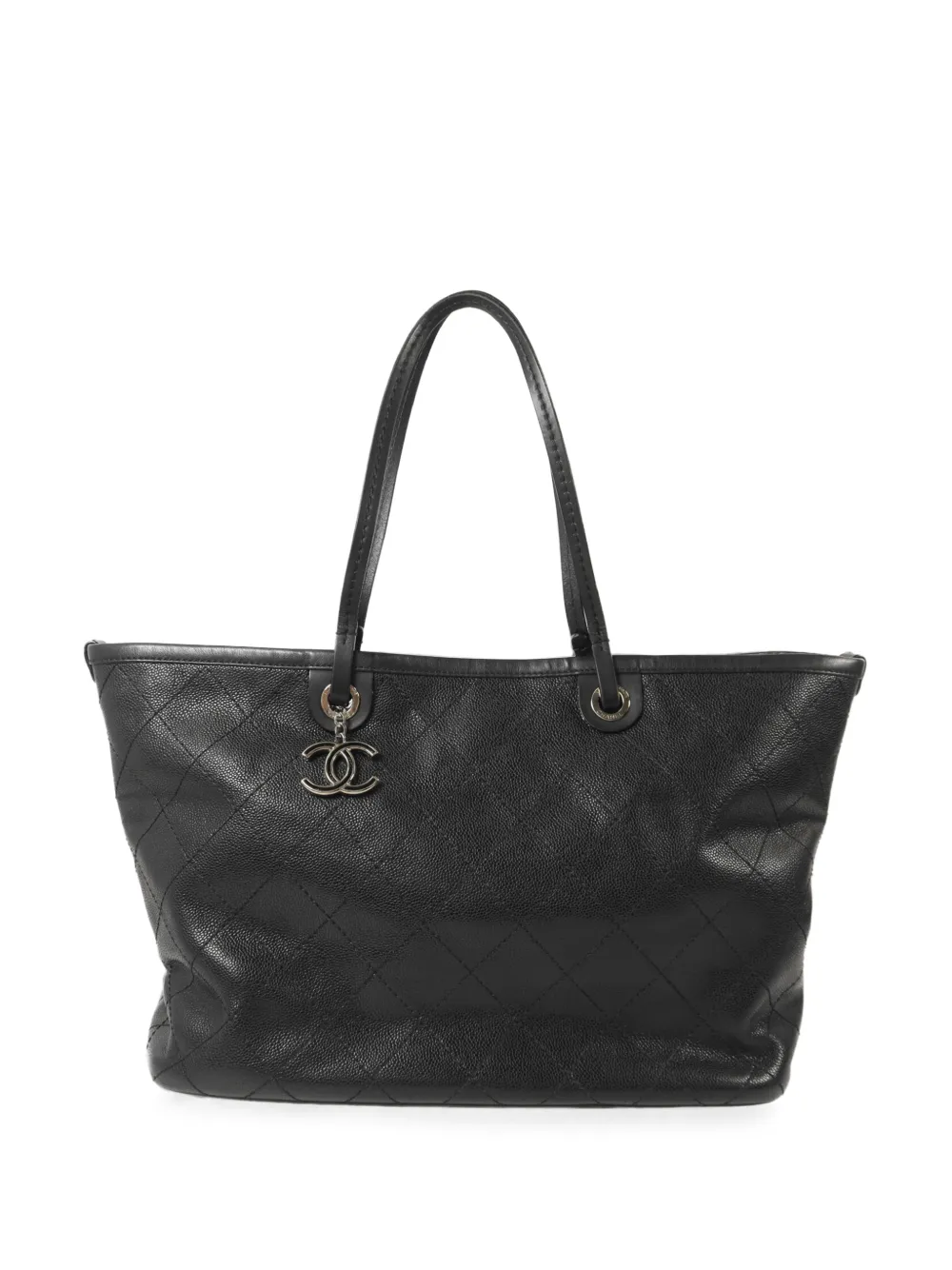 CHANEL Pre-Owned On the Road leather tote bag - Black