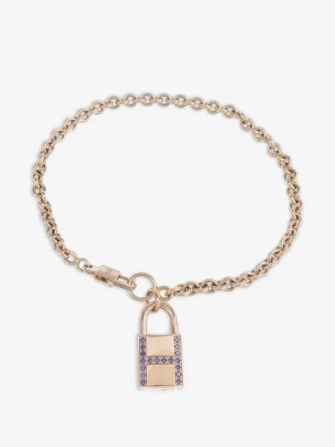 Hermès Pre-Owned Amulettes Cadenas sapphire bracelet