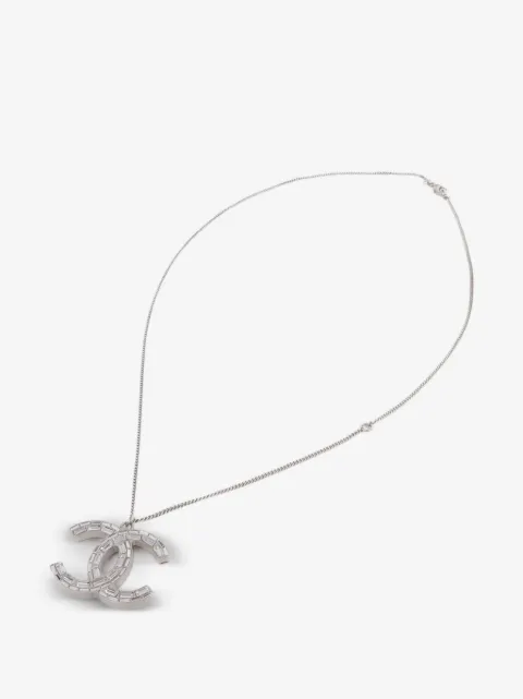 CHANEL Pre-Owned CC crystal necklace