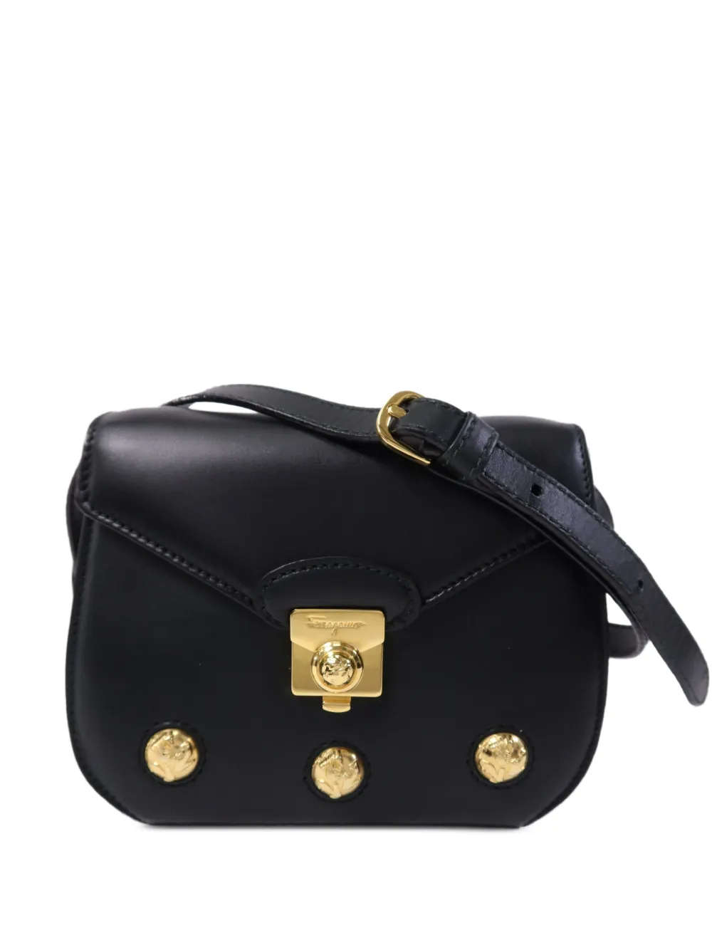 Ferragamo Pre-Owned leather shoulder bag - Black
