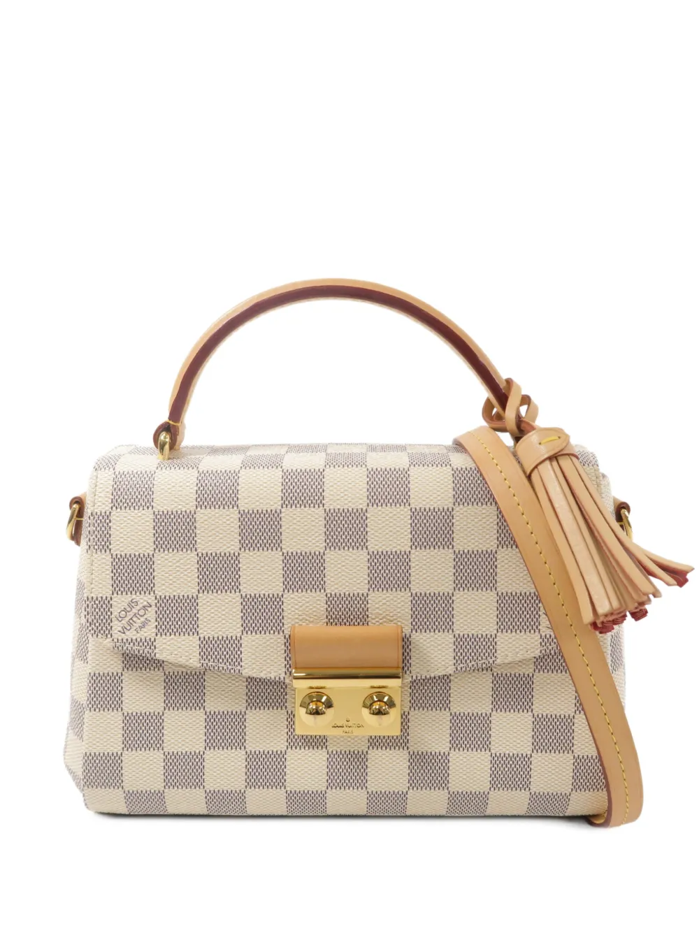 Louis Vuitton Pre-Owned Borsa a spalla Croisette in tela Damier Azur - Toni neutri