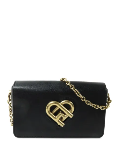 Furla heart turn-lock chain shoulder bag