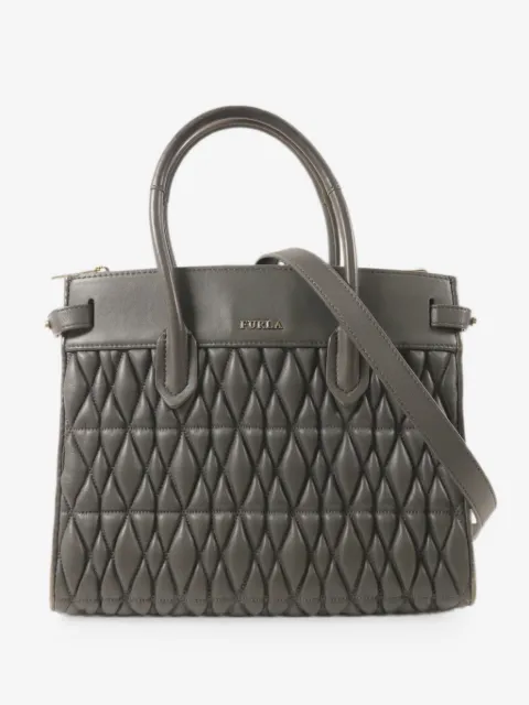 Furla quilted leather tote bag