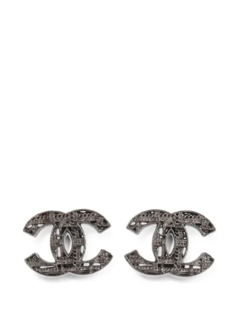 CHANEL Pre-Owned interlocking-CC earrings