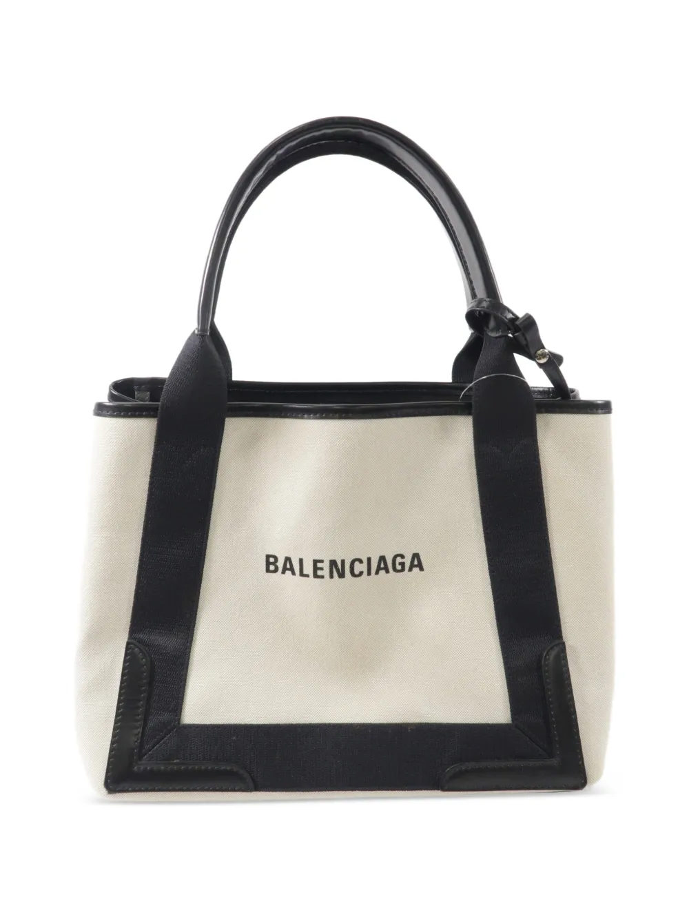 Balenciaga Pre-Owned small Navy Cabas tote bag - Nude