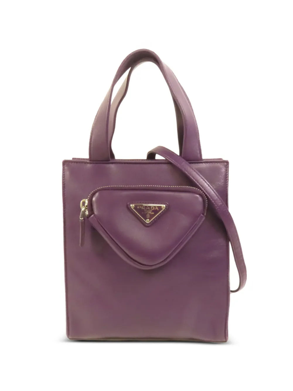 Prada Pre-Owned bolso shopper con cartera triangular | morado | Image 1