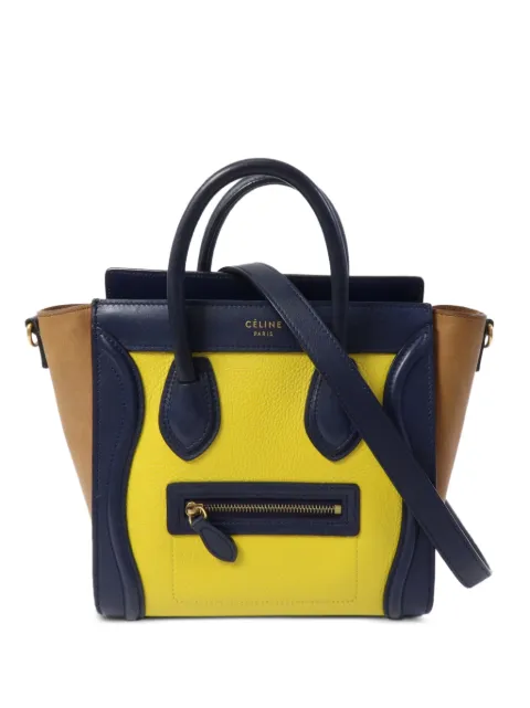 Celine Pre-Owned Nano Luggage leather tote bag